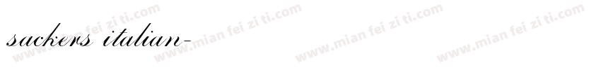 sackers italian字体转换